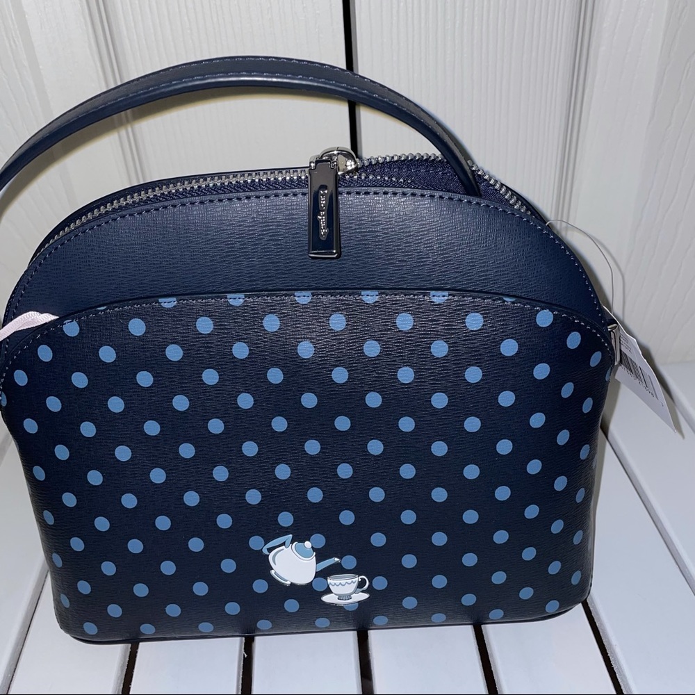 Disney x kate spade new york alice in wonderland crossbody bag Dome Blue - Picture 5 of 10